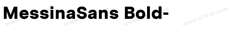 MessinaSans Bold字体转换
